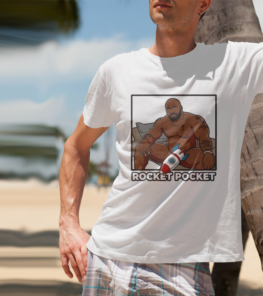 ROCKET POCKET Barry Wood Cartoon T-Shirt