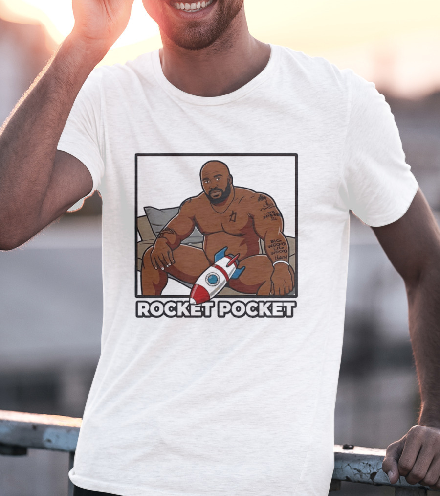 ROCKET POCKET Barry Wood Cartoon T-Shirt
