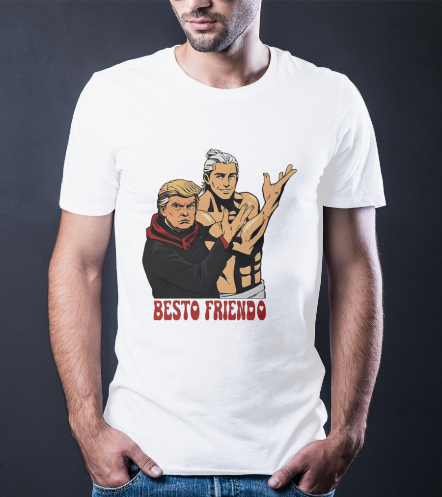 Besto Friendo Trump Anime Crossover Meme T-Shirt