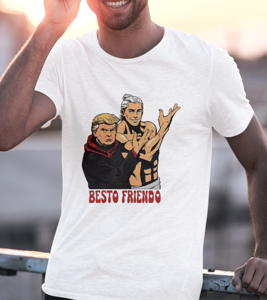 Besto Friendo Trump Anime Crossover Meme T-Shirt
