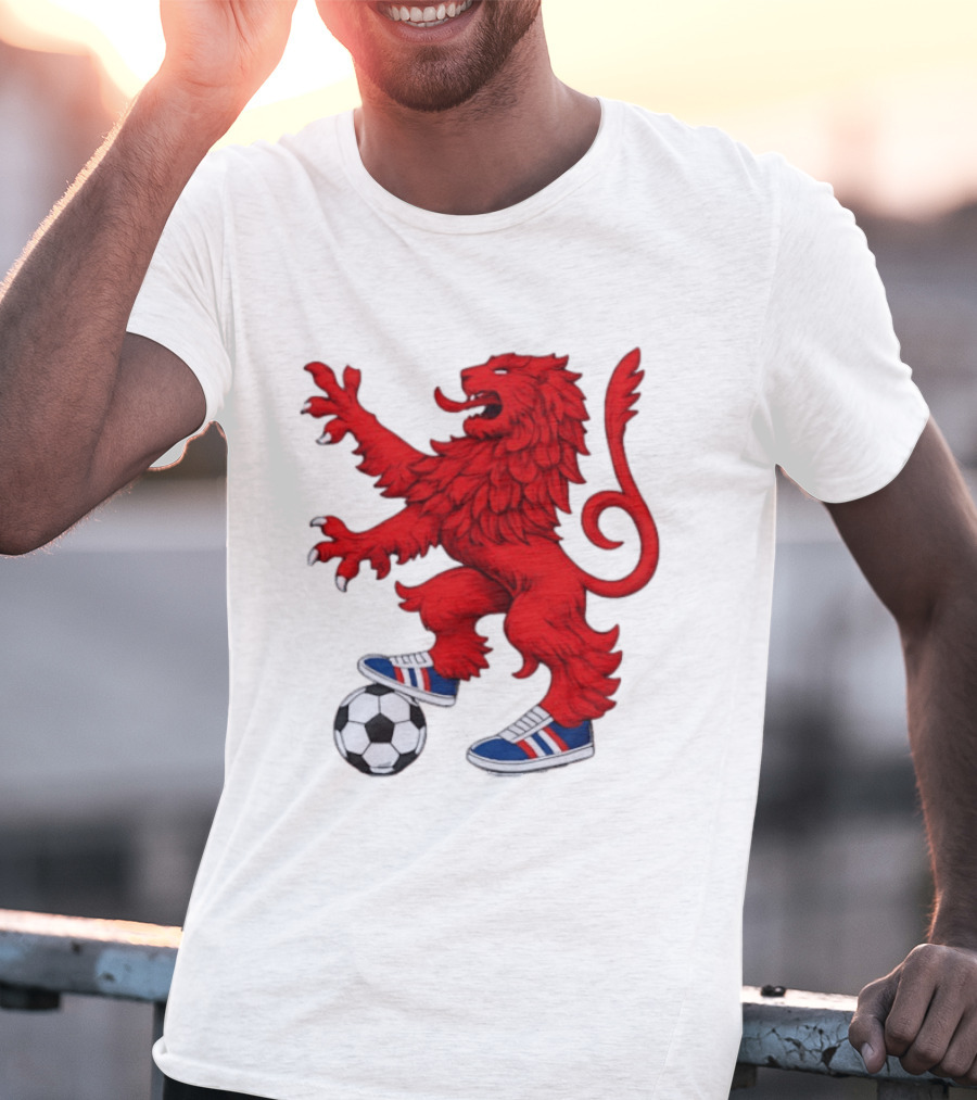 Every Other Saturday Rangers FC Red Lion Mascot Soccer Shoes T-Shirt