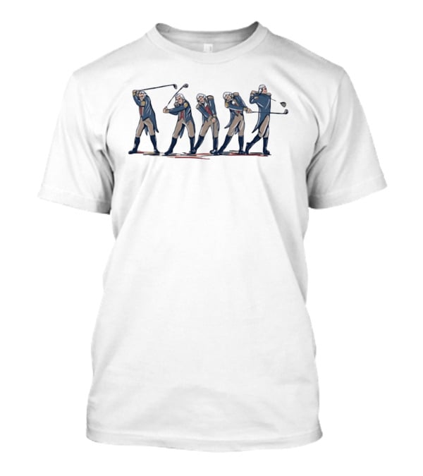 George Washington Golf Swing Sequence T-Shirt