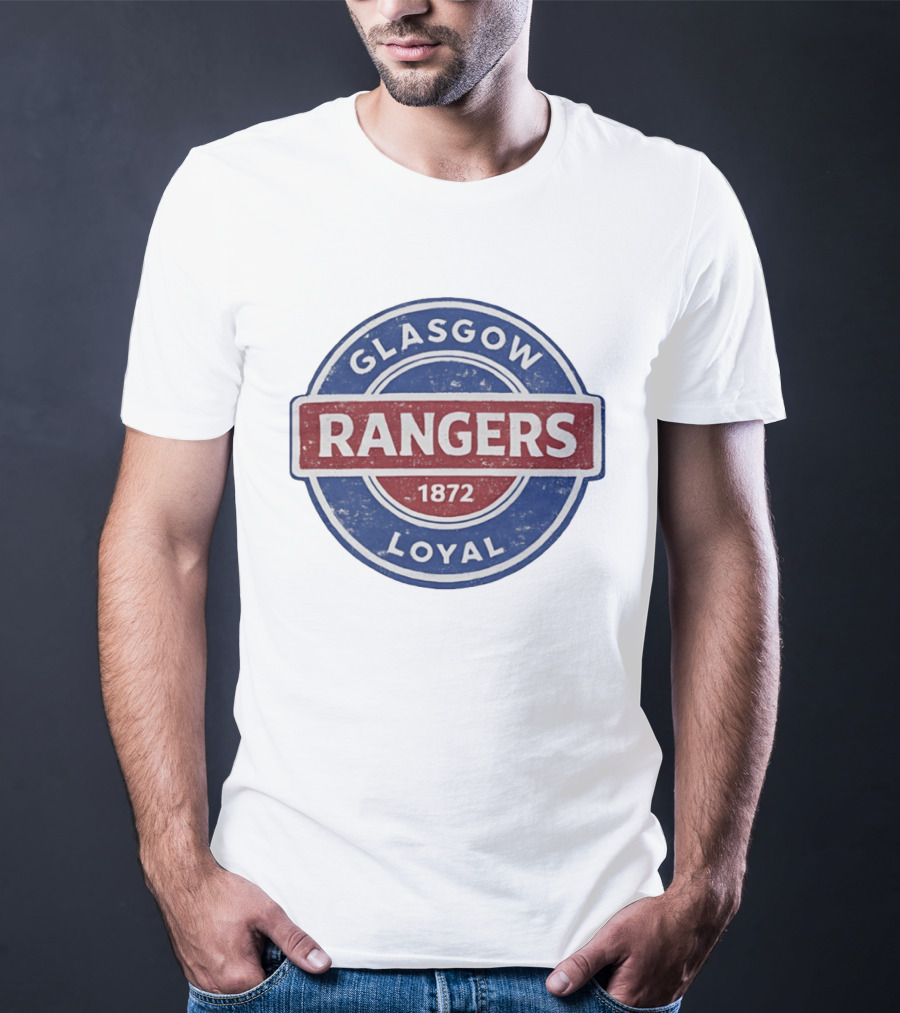 Glasgow Rangers Loyal 1872 Rangers FC Vintage Logo Football Club T-Shirt