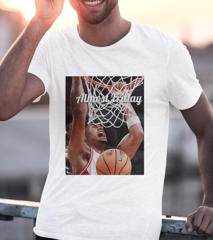 Koa Peat Arizona Wildcats Basketball Almost Friday Dunk T-Shirt