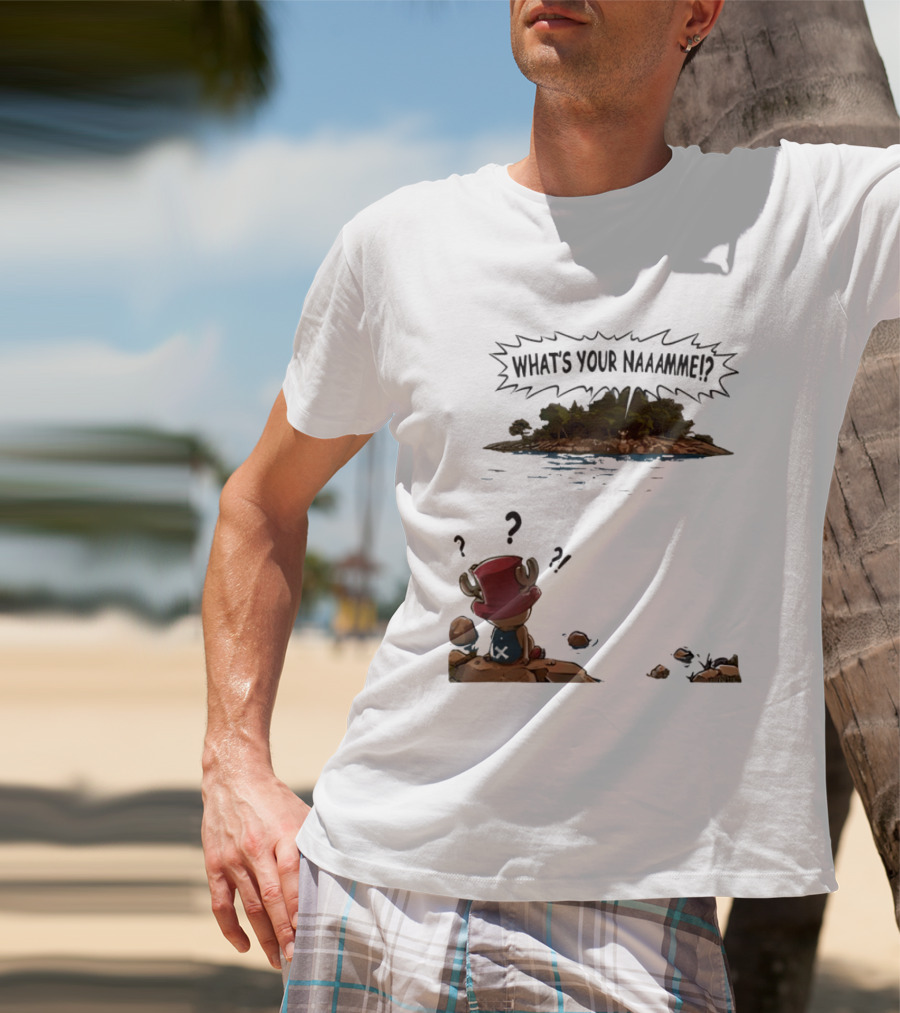 Tony Tony Chopper What's Your Name Island Question Marks T-Shirt