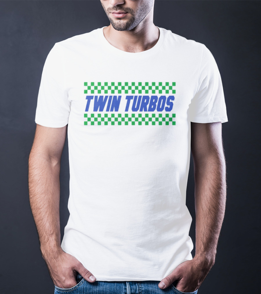 Twin Turbos Racing Checkerboard T-Shirt