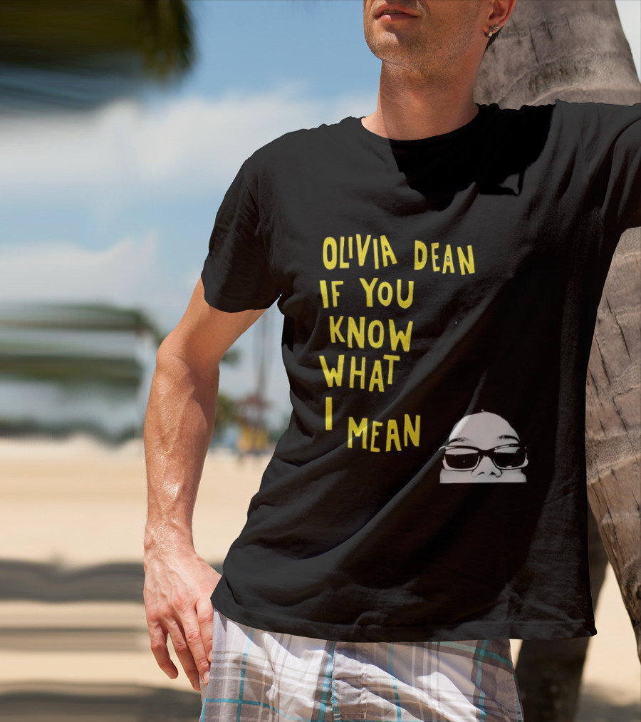Olivia Dean If You Know What I Mean Glasses Sketch T-Shirt