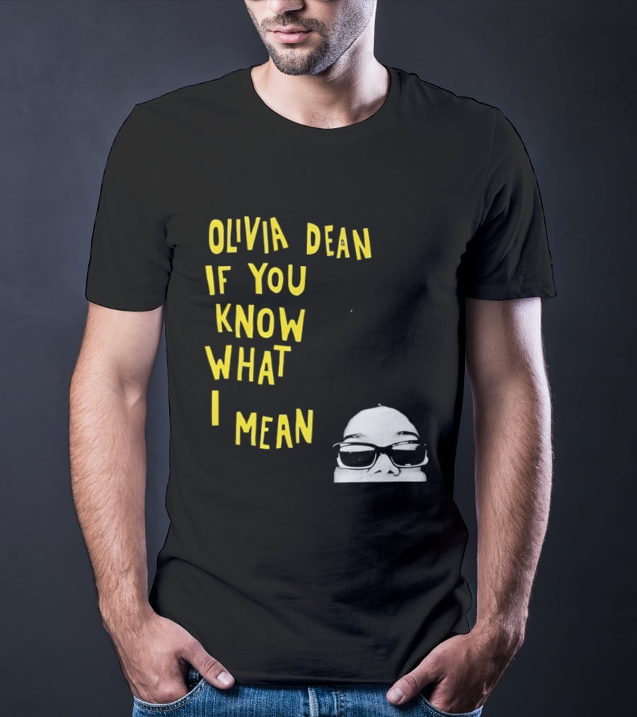 Olivia Dean If You Know What I Mean Glasses Sketch T-Shirt