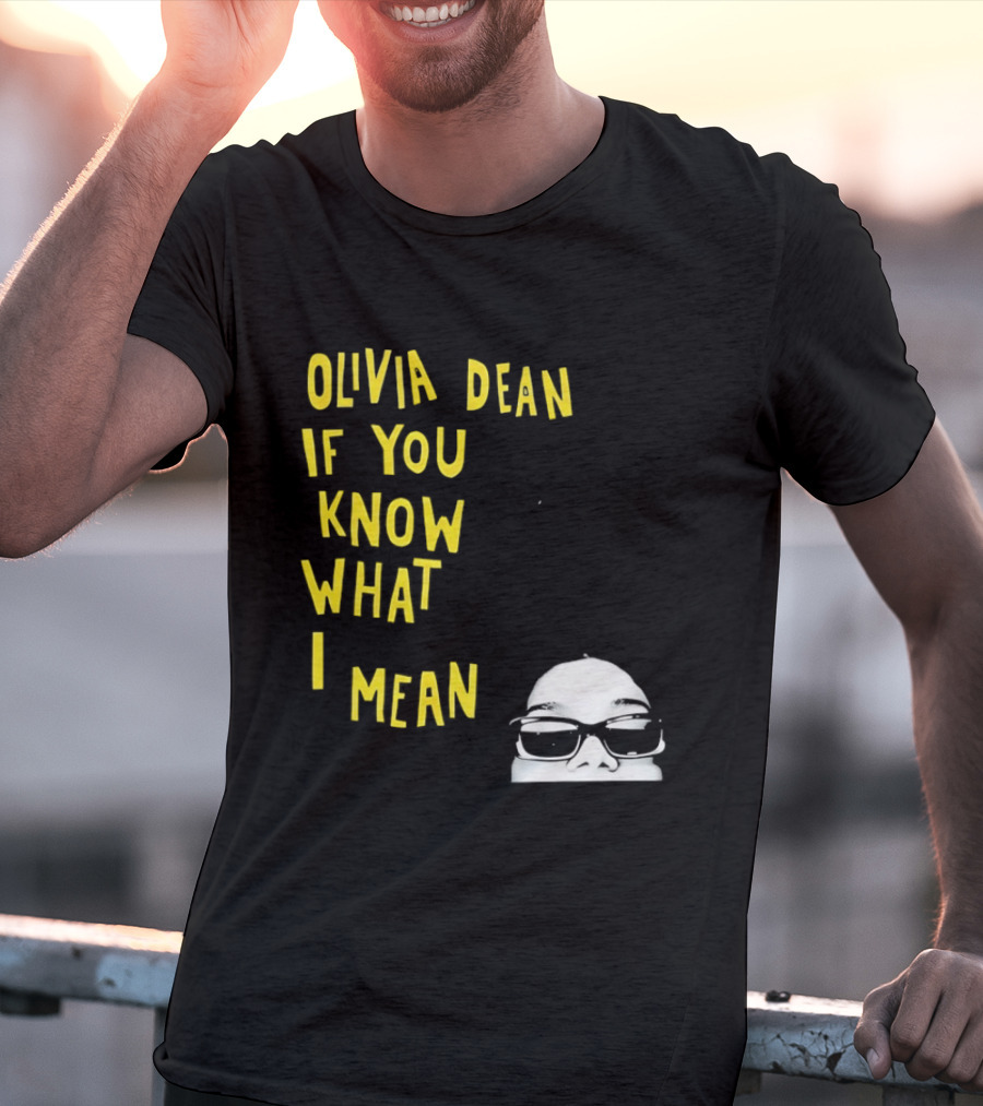 Olivia Dean If You Know What I Mean Glasses Sketch T-Shirt