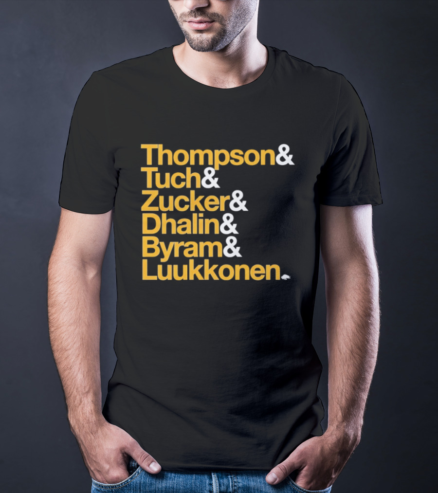 Thompson Tuch Zucker Dahlin Byram Luukkonen Buffalo Sabres 2026 T-Shirt