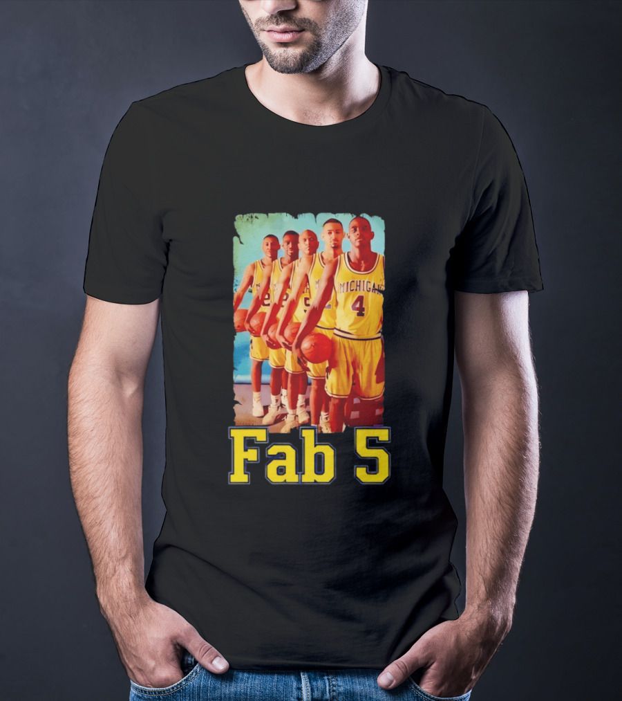 Fab Five Michigan Wolverines Basketball Fab 5 T-Shirt