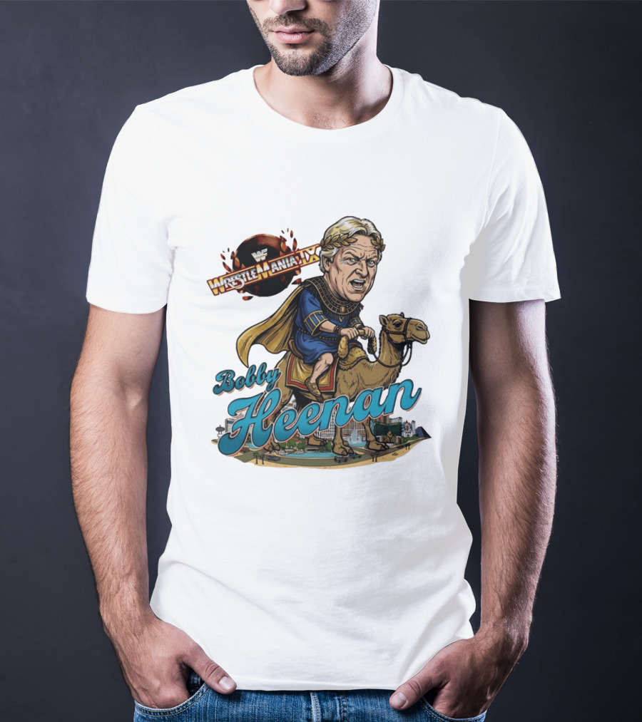 Bobby Heenan WrestleMania IX WWE Cartoon Character On Camel T-Shirt