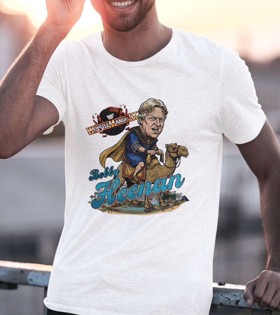 Bobby Heenan WrestleMania IX WWE Cartoon Character On Camel T-Shirt