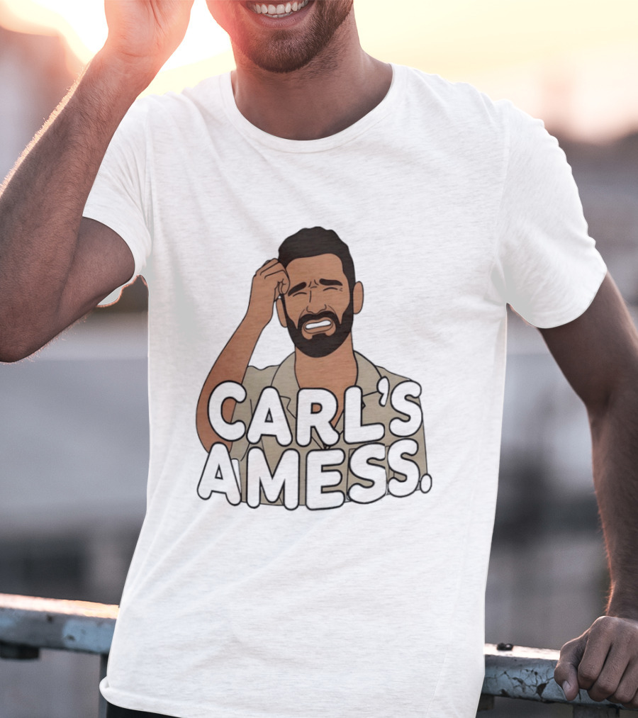 Carl's A Mess Carl Radke Summer House Humor Face T-Shirt
