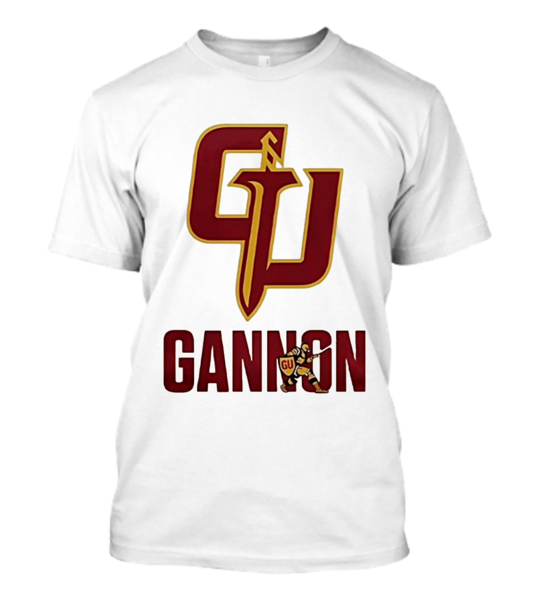 Gannon Golden Knights GU Basketball Logo With Knight T-Shirt