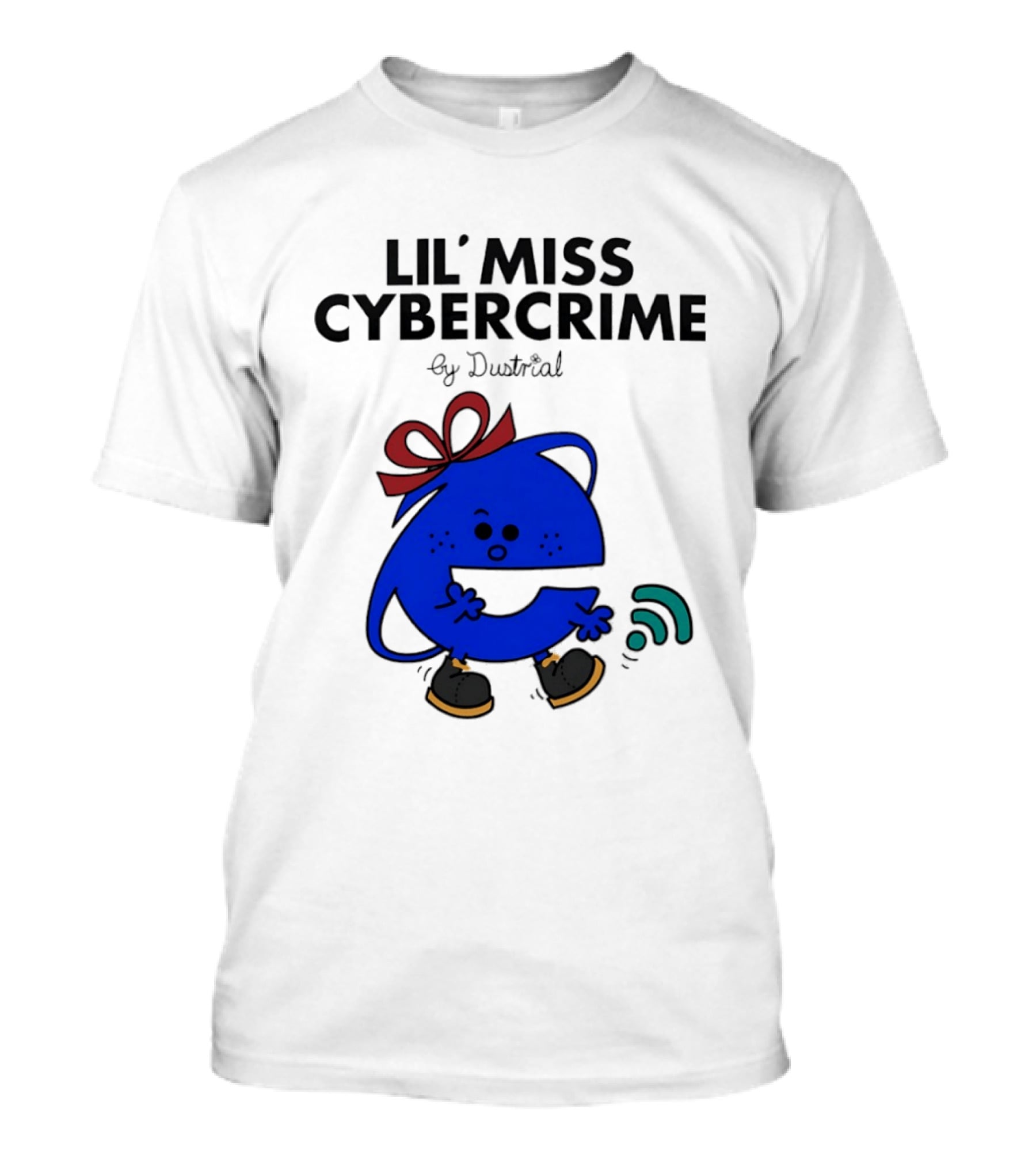 Lil' Miss Cybercrime By Dustrial Retro Style Mischievous T-Shirt