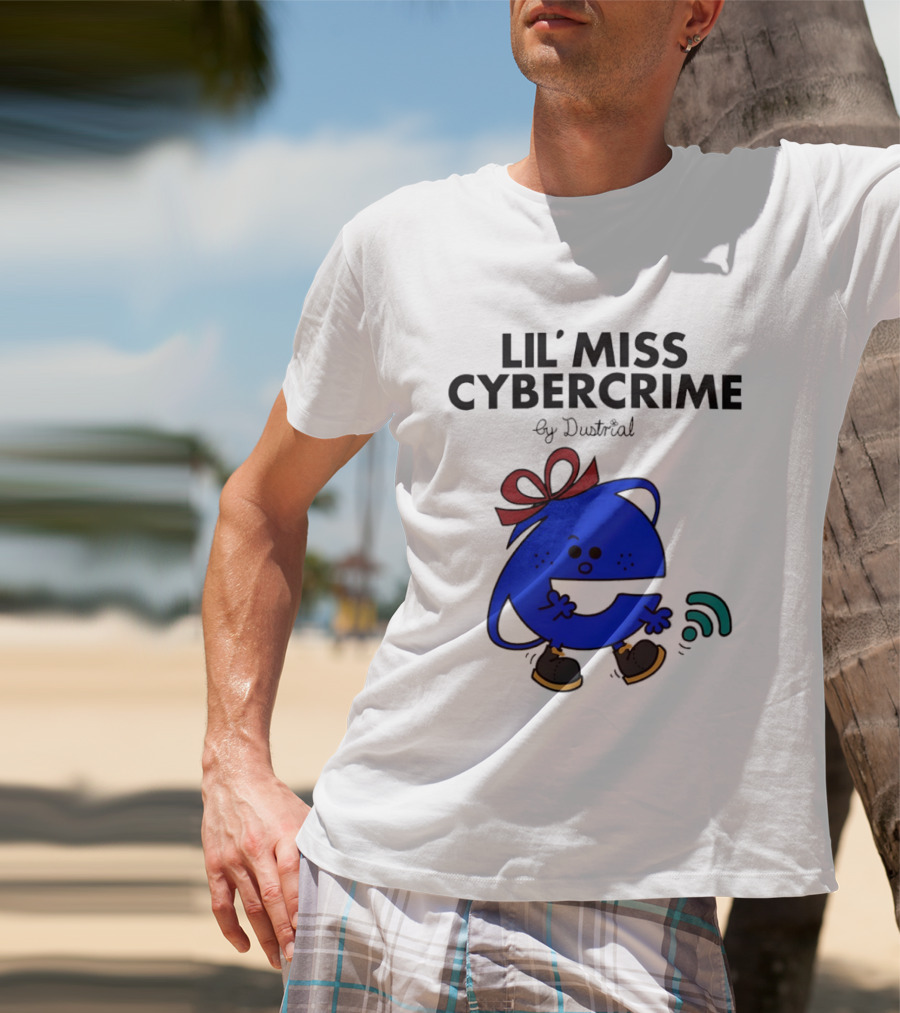 Lil' Miss Cybercrime By Dustrial Retro Style Mischievous T-Shirt