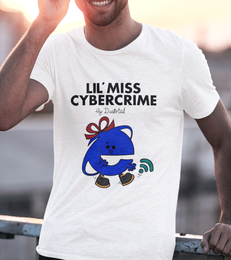 Lil' Miss Cybercrime By Dustrial Retro Style Mischievous T-Shirt
