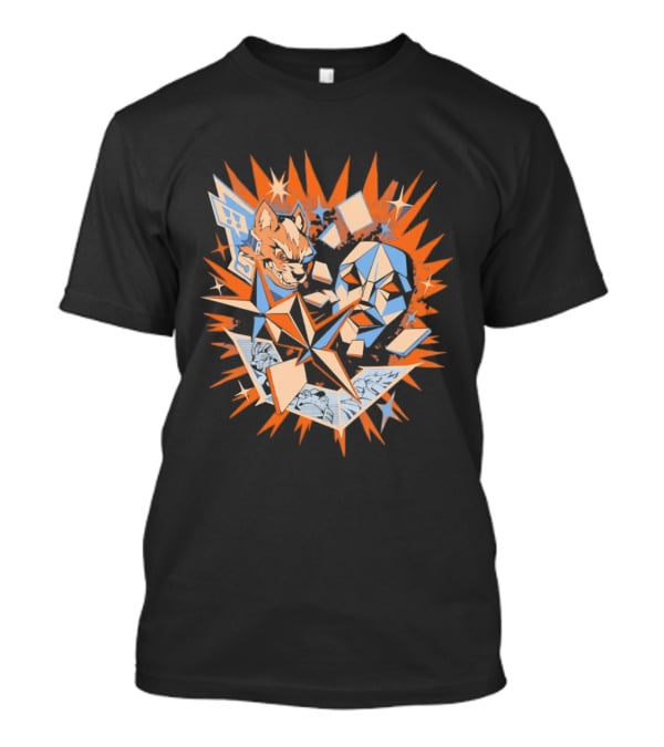 Fox McCloud And Andross Space Beast Battle Burst T-Shirt