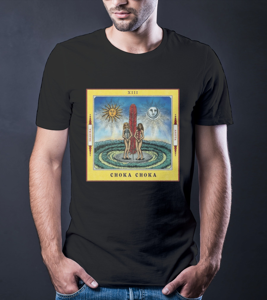 Shakira Anitta Choka Choka Tarot Card XIII Sun Moon Collaboration T-Shirt