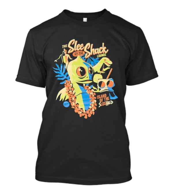 Slee Shack Rum Lounge Island Of The Sloshed Jeff Granito T-Shirt