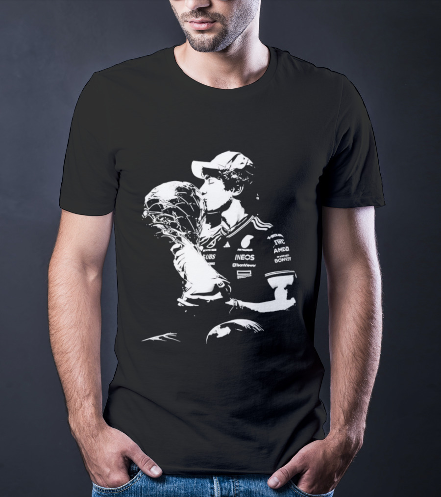 Kimi Antonelli Pole Position Victory Celebration Chinese Grand Prix T-Shirt