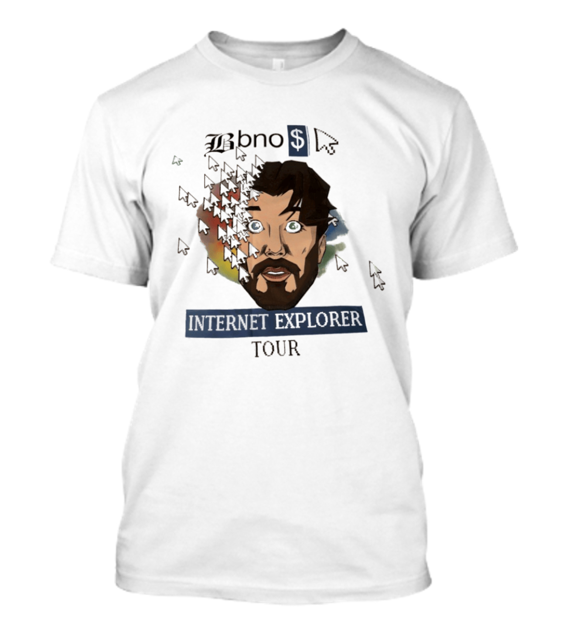 Bbno Internet Explorer Tour Cursor Face T-Shirt