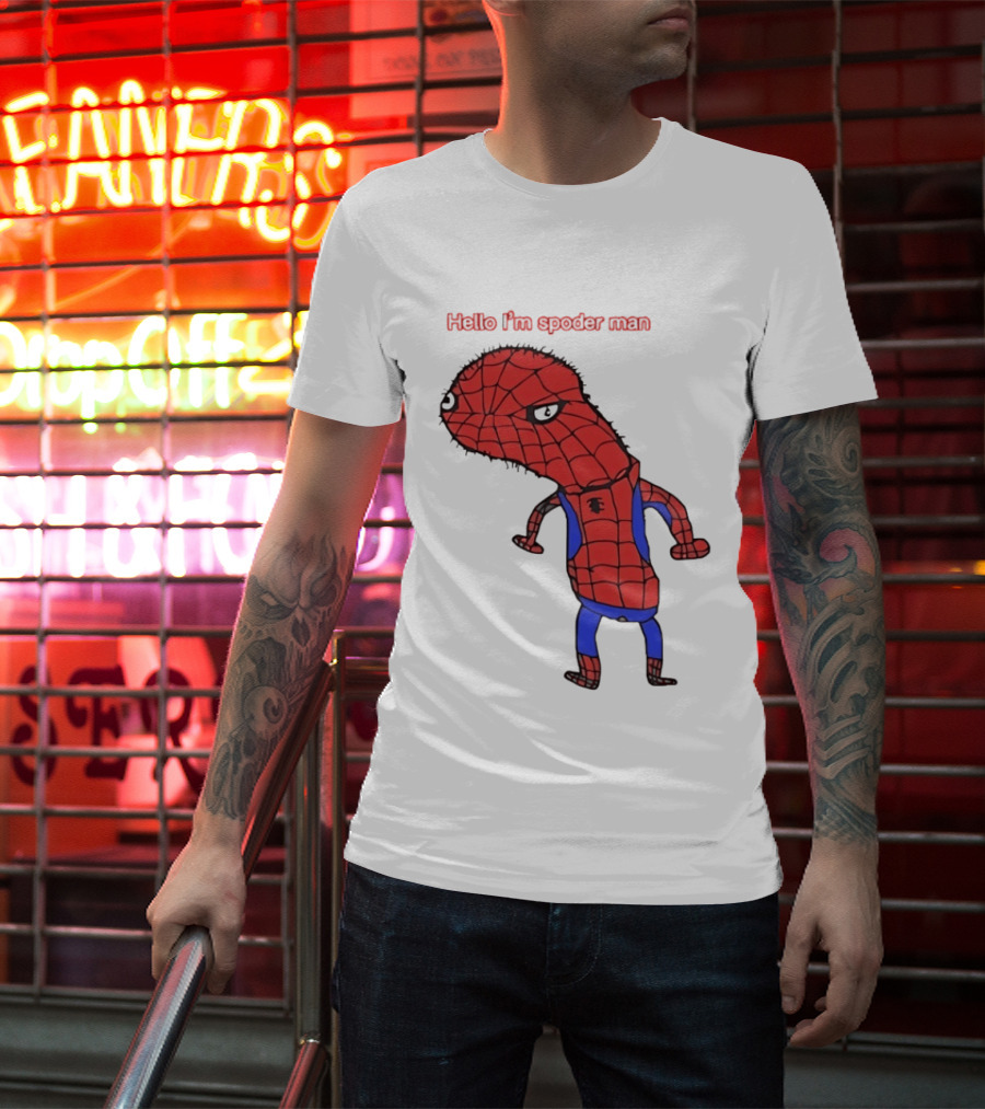Hello I'm Spoderman Spiderman T-Shirt
