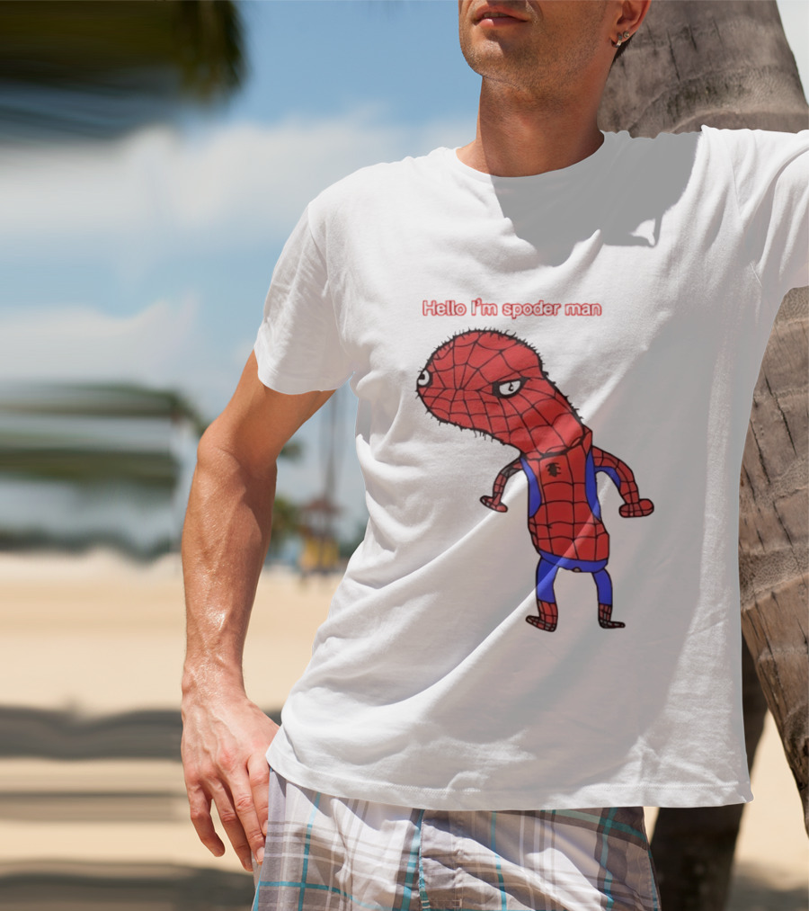 Hello I'm Spoderman Spiderman T-Shirt