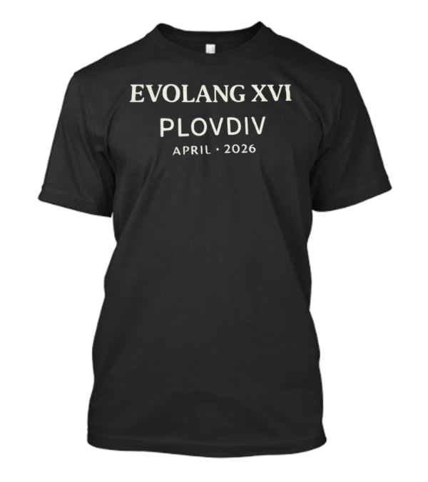 Evolang XVI Plovdiv April 2026 T-Shirt