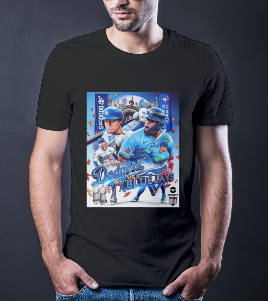 Los Angeles Dodgers Vs Toronto Blue Jays 2023 MLB TNT Sports U Walk Off Cityscape Baseball Event T-Shirt