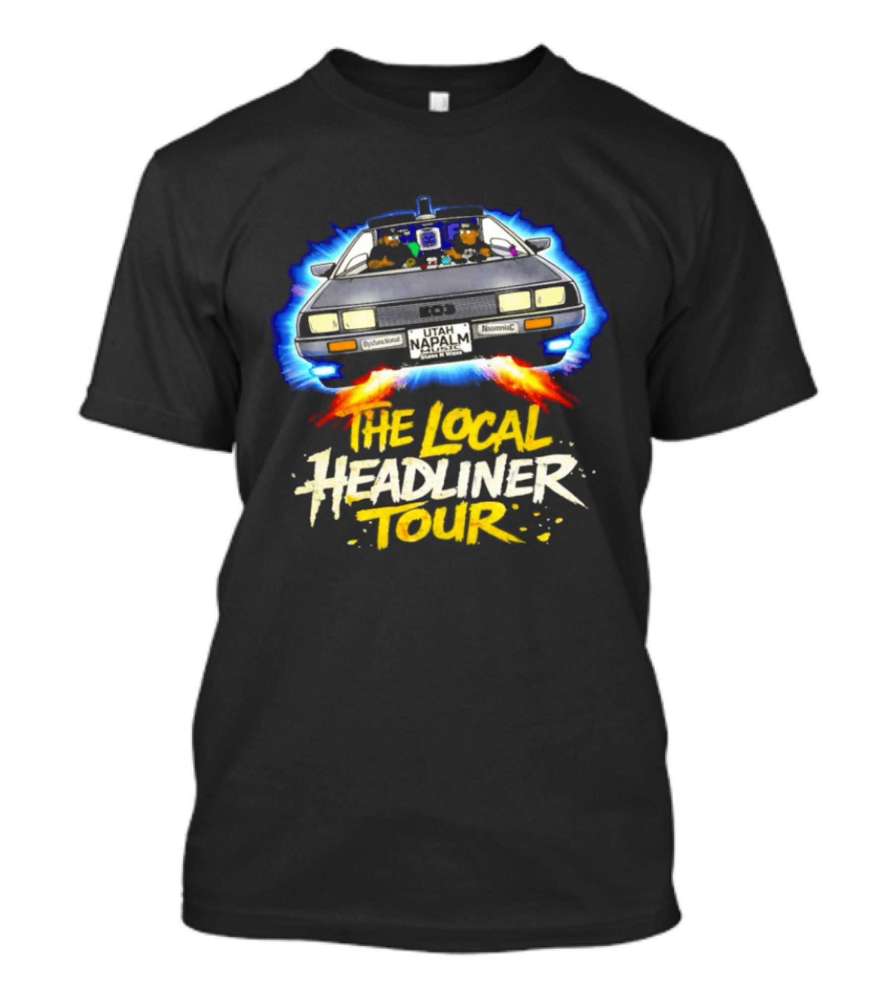 The Local Headliner Tour 80s Iconic Car Adventure T-Shirt