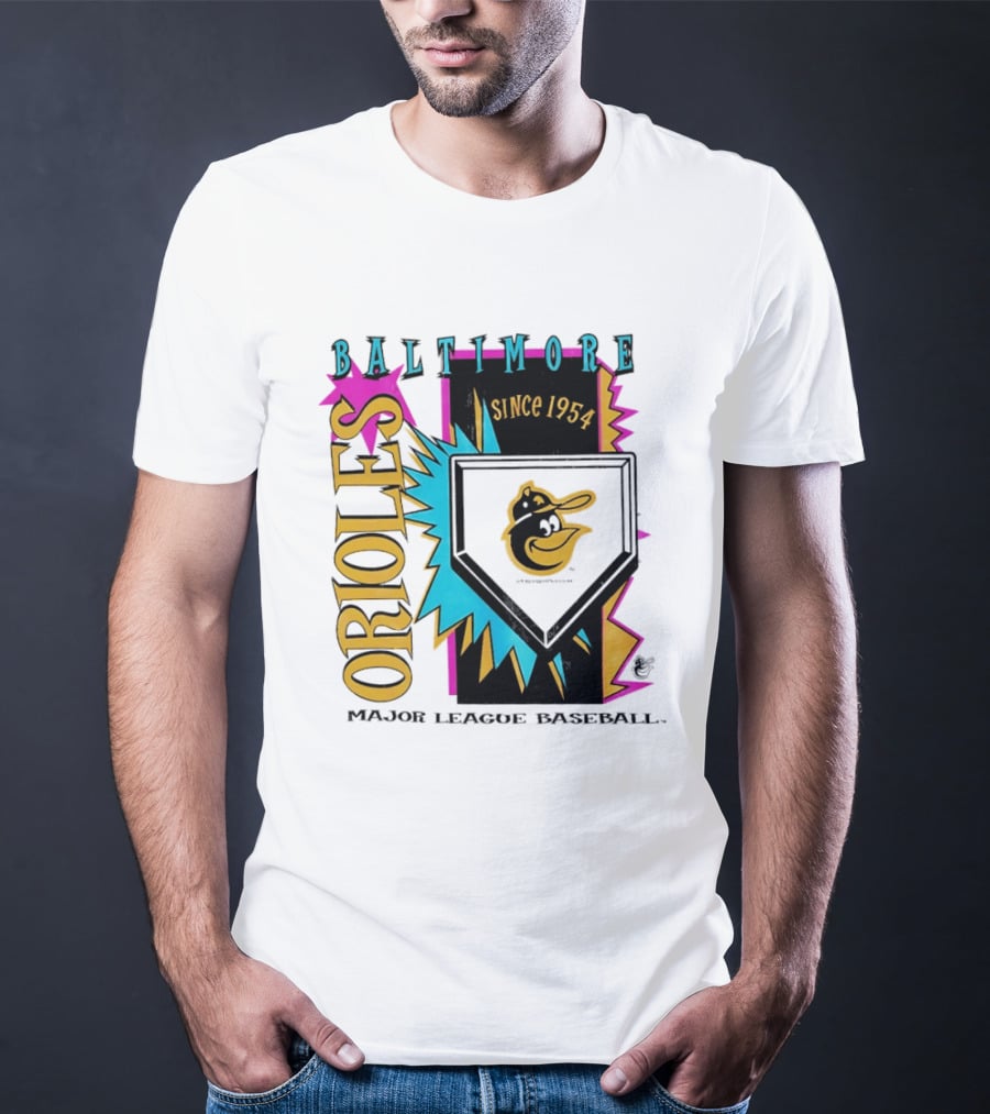 Baltimore Orioles Major League Baseball Cooperstown Neon Since 1954 T-Shirt