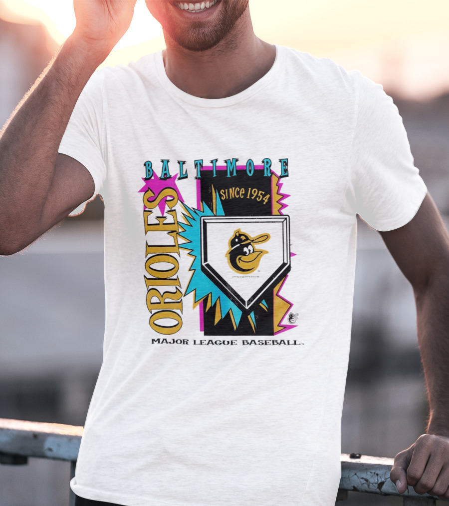 Baltimore Orioles Major League Baseball Cooperstown Neon Since 1954 T-Shirt