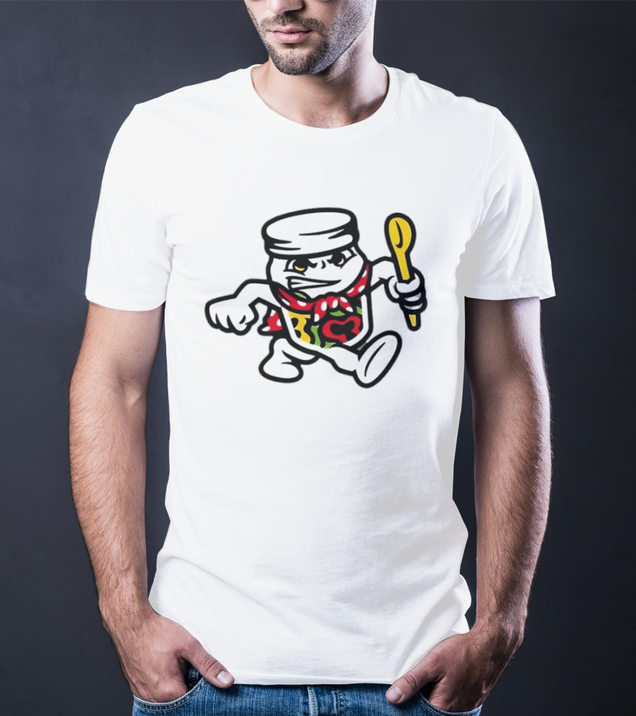 Peppers In Oil Jar Character With Spoon T-Shirt