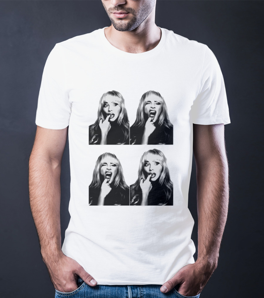 Sabrina Carpenter Photobooth Black And White Expressions T-Shirt