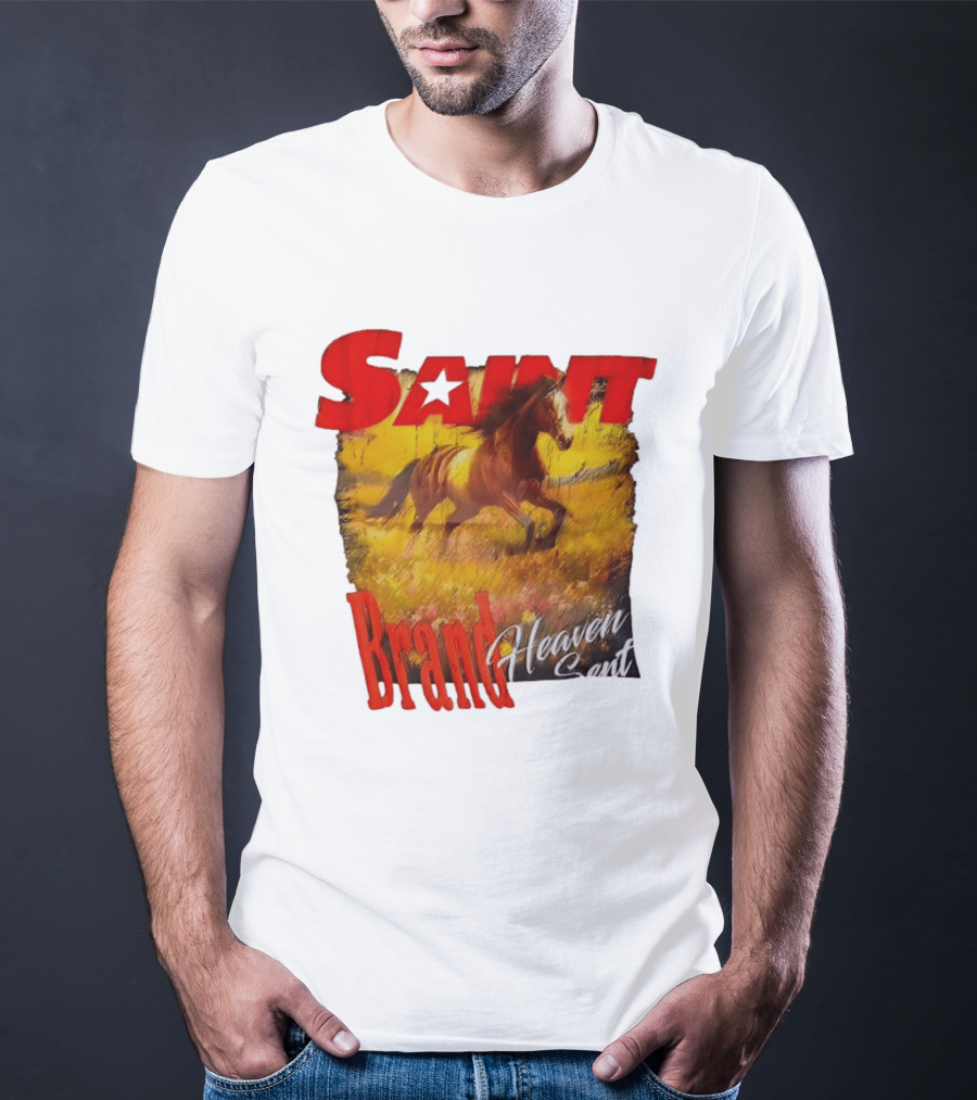 Saint Brand Heaven Sent Galloping Horse Wild West T-Shirt