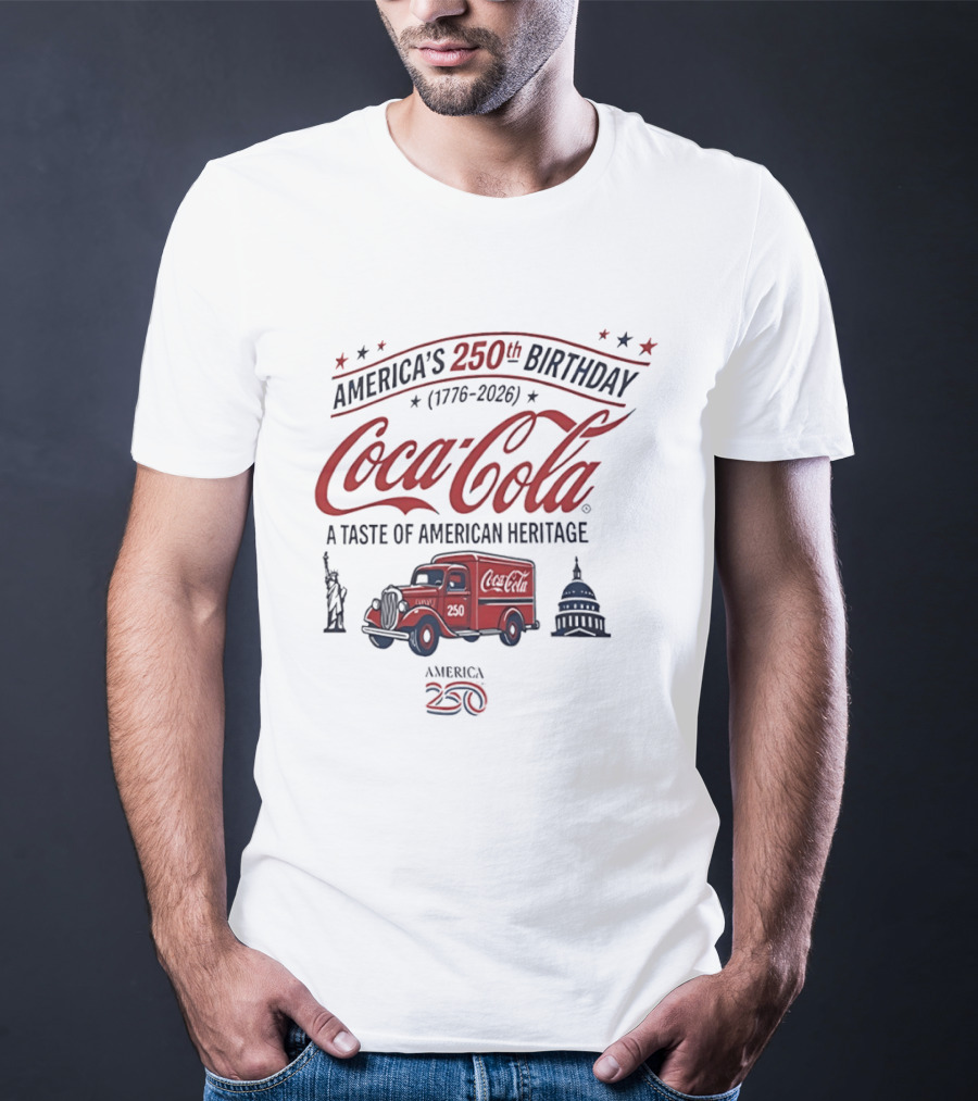 America's 250th Birthday Coca Cola 1776 2026 A Taste Of American Heritage T-Shirt