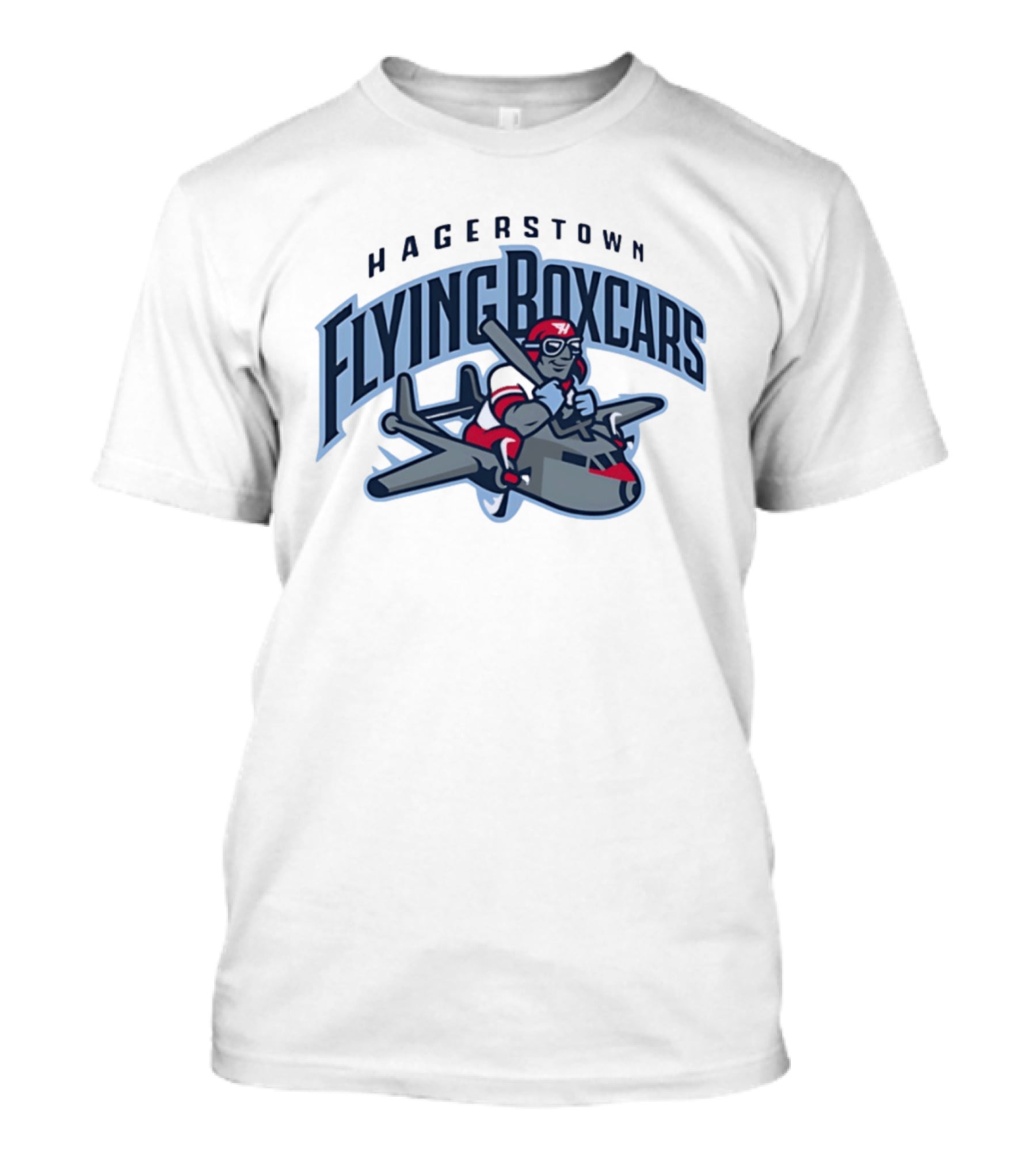 Hagerstown Flying Boxcars Pilot Mascot Airplane Team T-Shirt