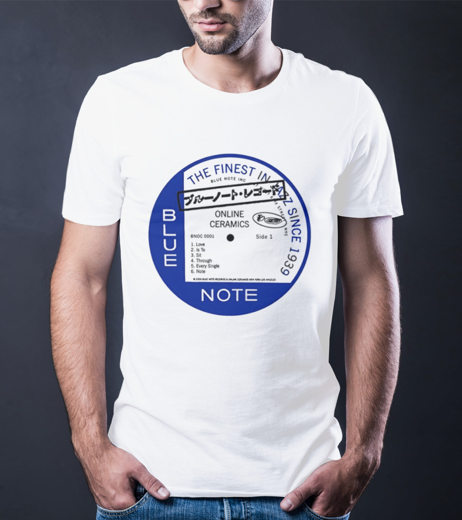 Online Ceramics Blue Note Jazz Collection 1939 Vintage Record T-Shirt