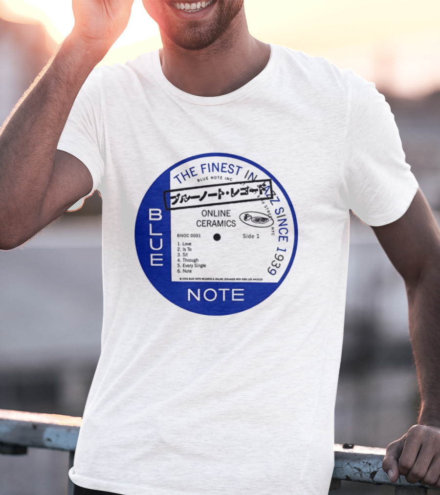 Online Ceramics Blue Note Jazz Collection 1939 Vintage Record T-Shirt