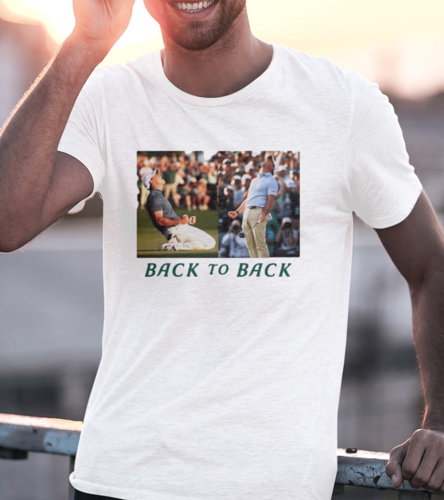Rory McIlroy Golf The Masters Back To Back Celebration Photo T-Shirt