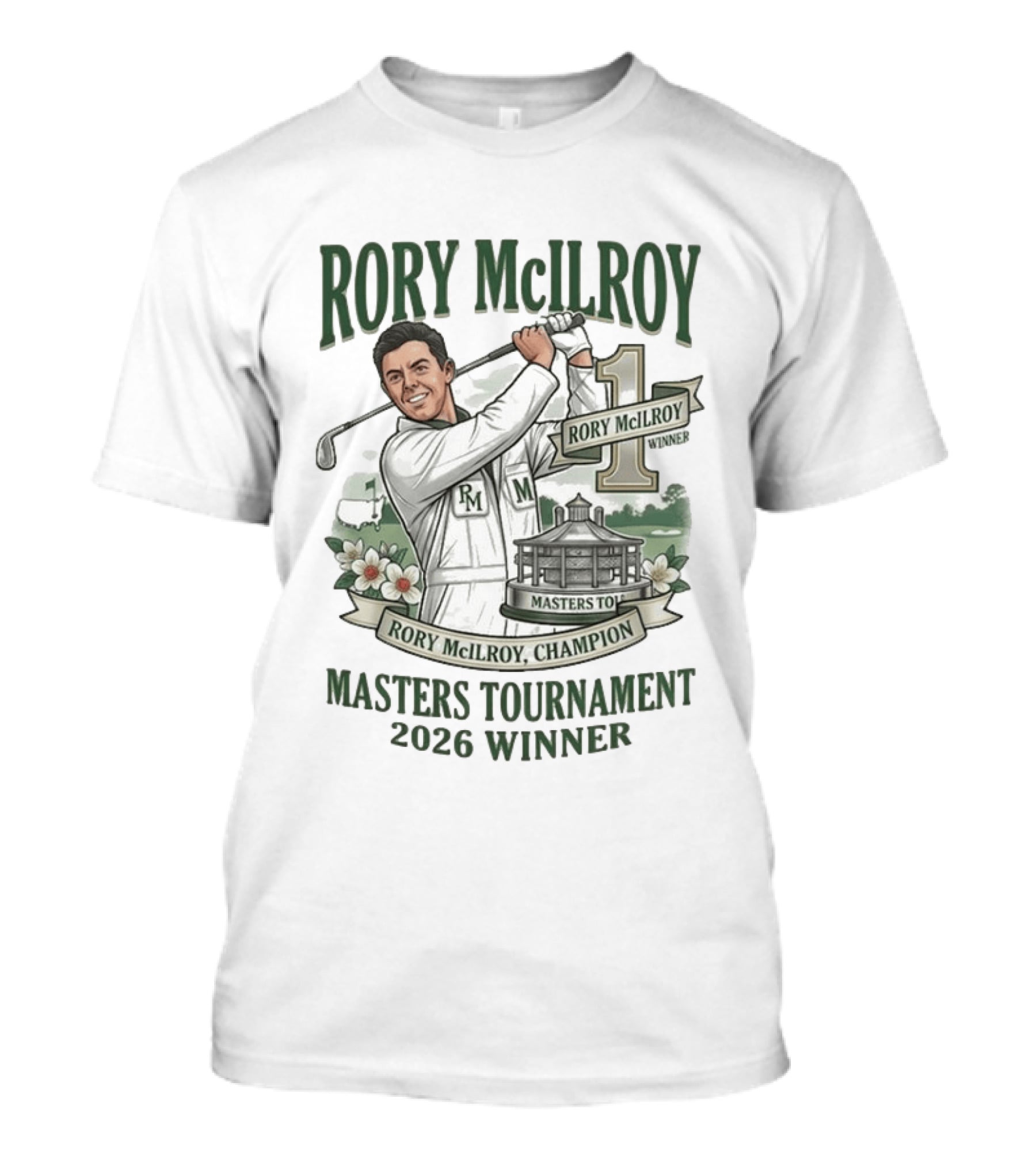 Rory McIlroy 2026 Masters Tournament Winner Champion T-Shirt