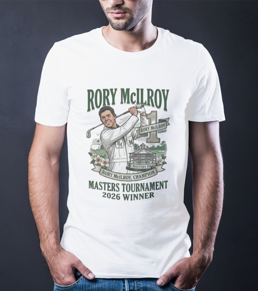 Rory McIlroy 2026 Masters Tournament Winner Champion T-Shirt