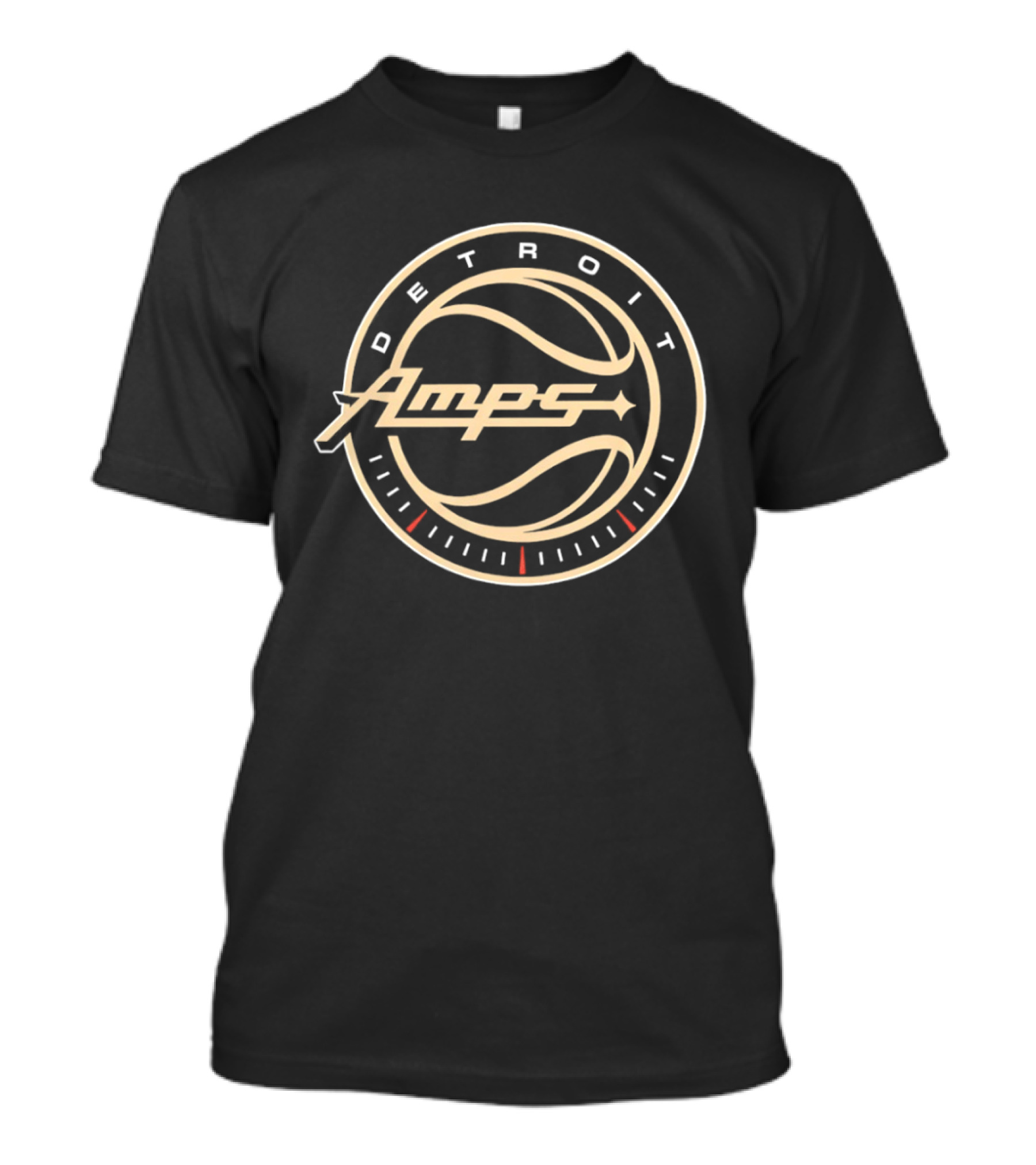 Detroit Amps Basketball 3x3 BIG3 Logo Sports Team T-Shirt