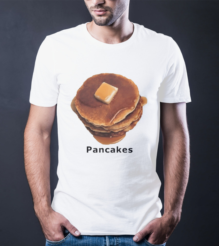 Pancakes Syrup Stack With Butter Topping T-Shirt