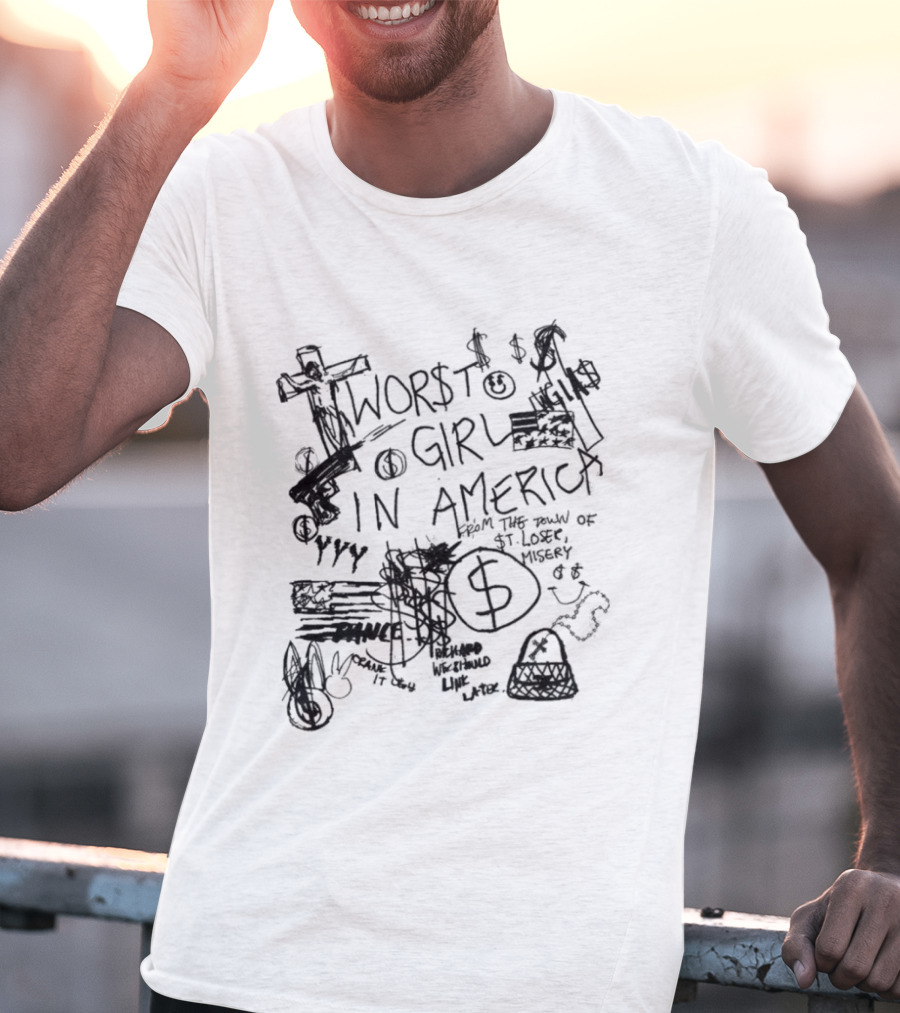 Sharpie 2026 Worst Girl In America Sketch T-Shirt
