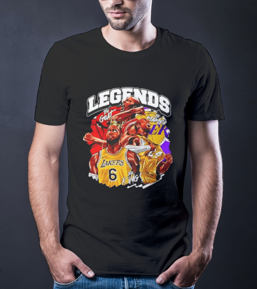 Legends The Goat Mamba King Lakers 24 6 T-Shirt
