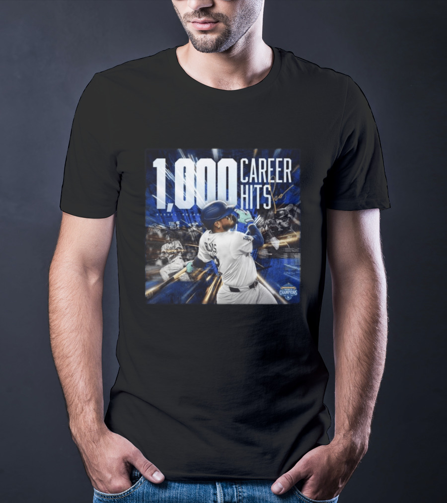 1000 Career Hits Dodgers MLB Champions Celebrating Milestone T-Shirt