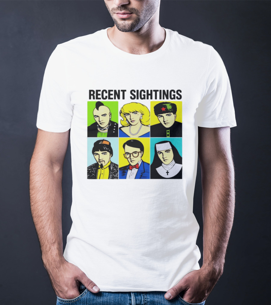 Recent Sightings Pop Art Icon Portraits T-Shirt